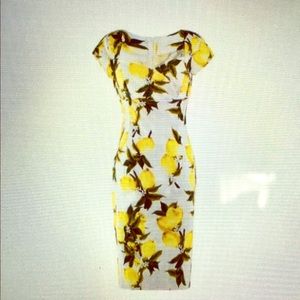 Body-con lemon dress Brand New size 8